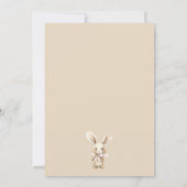 Laat het verhaal beginnen Bunny Baby shower Kaart (Achterkant)