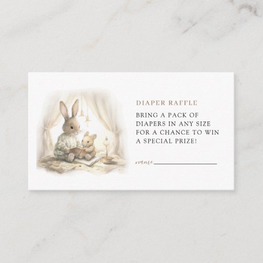 Laat het verhaal beginnen met neutraal konijntje B Informatiekaartje (Voorkant)