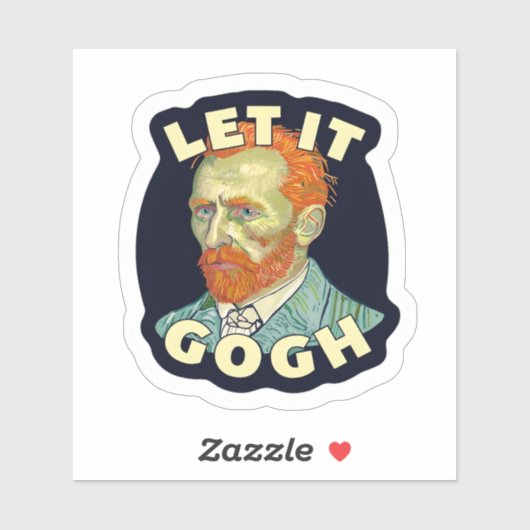 Laat het Vincent van Gogh zijn Sticker (Vel)