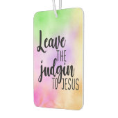 Laat het vonnis aan Jesus Air Freshener over Luchtverfrisser (Links)