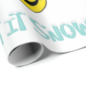 Laat het vrolijk gezicht sneeuwen cadeaupapier (Rol Hoek)