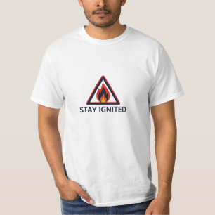 Laat het Vuur Je Leiding Geven Motivatie T-shirt