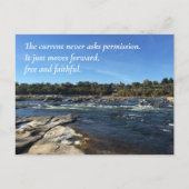 Laat het water je herinneren, poëtische scène Jame Briefkaart (Voorkant)