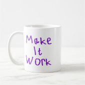 Laat het werken Sticker 2 Koffiemok (Links)