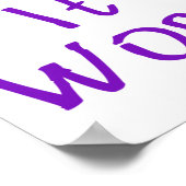 Laat het werken Sticker 2 Poster (Hoek)