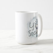 Laat het wintergnome sneeuwen koffiemok (Voorkant rechts)