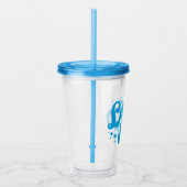 Laat het winterontwerp sneeuwen acryl drinkbeker (Rechts)