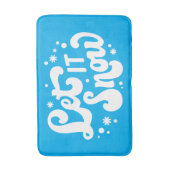 Laat het winterontwerp sneeuwen badmat (Voorkant Verticaal)