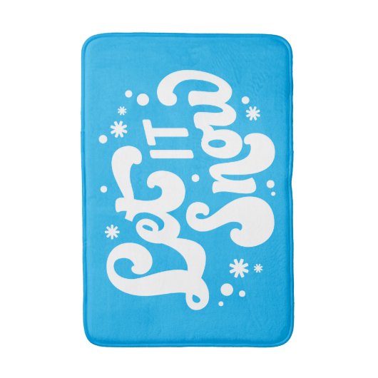 Laat het winterontwerp sneeuwen badmat (Voorkant Verticaal)