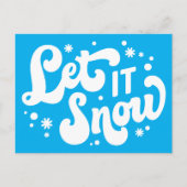Laat het winterontwerp sneeuwen briefkaart (Voorkant)