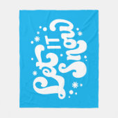 Laat het winterontwerp sneeuwen fleece deken (Voorkant)