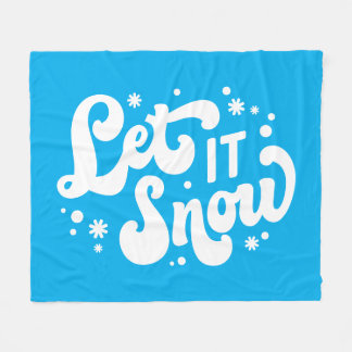 Laat het winterontwerp sneeuwen fleece deken