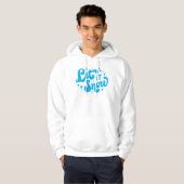 Laat het winterontwerp sneeuwen hoodie (Voorkant volledig)