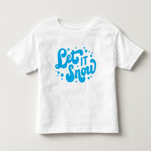 Laat het winterontwerp sneeuwen kinder shirts (Voorkant)