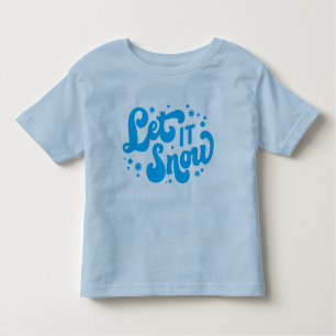 Laat het winterontwerp sneeuwen kinder shirts