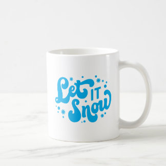Laat het winterontwerp sneeuwen koffiemok