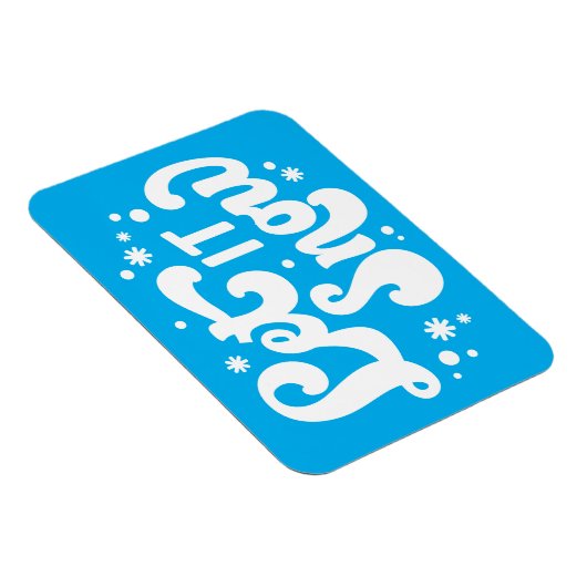 Laat het winterontwerp sneeuwen magneet (Rechterzijde)