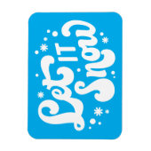 Laat het winterontwerp sneeuwen magneet (Verticaal)