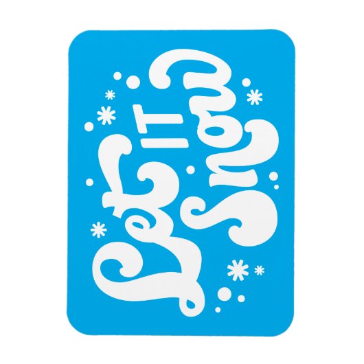 Laat het winterontwerp sneeuwen magneet (Verticaal)