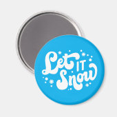 Laat het winterontwerp sneeuwen magneet (Voorkant / Achterkant)