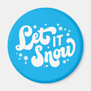 Laat het winterontwerp sneeuwen magneet