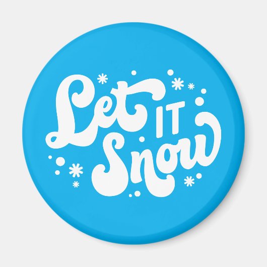 Laat het winterontwerp sneeuwen magneet (Voorkant)