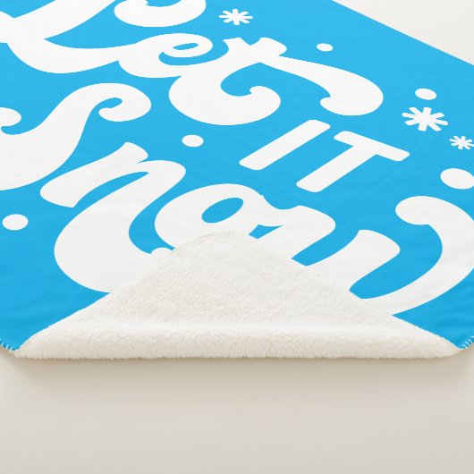 Laat het winterontwerp sneeuwen sherpa deken (3/4)