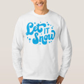 Laat het winterontwerp sneeuwen t-shirt (Voorkant)