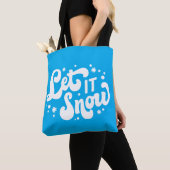 Laat het winterontwerp sneeuwen tote bag (Dichtbij)