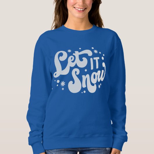 Laat het winterontwerp sneeuwen trui (Voorkant)