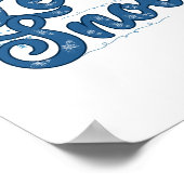 Laat het winterse Poster sneeuwen (Hoek)