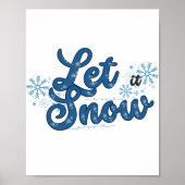 Laat het winterse Poster sneeuwen (Voorkant)