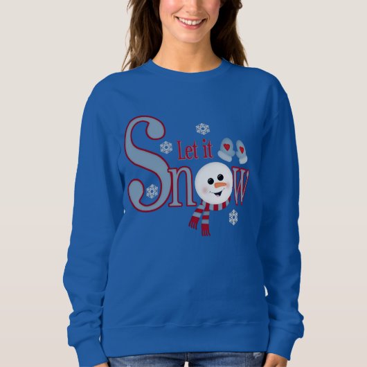 Laat het winterseizoensgebonden sweatshirt sneeuwe (Voorkant)