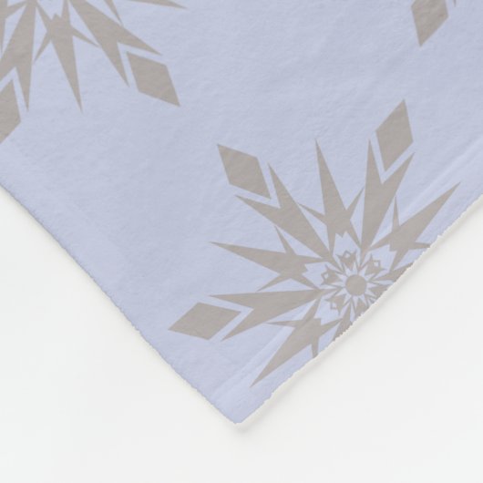 Laat het wintersneeuwvlokken fleece deken (Hoek)