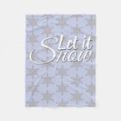 Laat het wintersneeuwvlokken fleece deken (Voorkant)