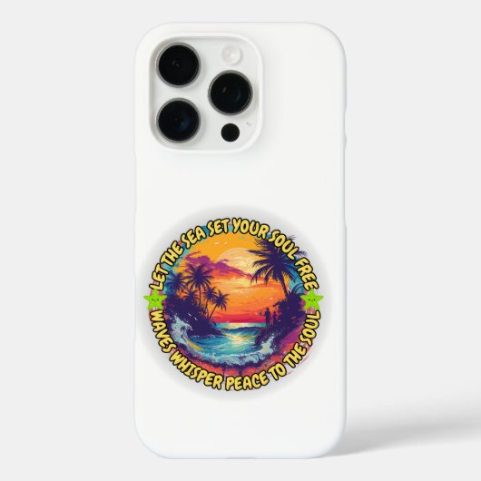 Laat het Zee je ziel bevrijden Case-Mate iPhone Case (Achterkant)