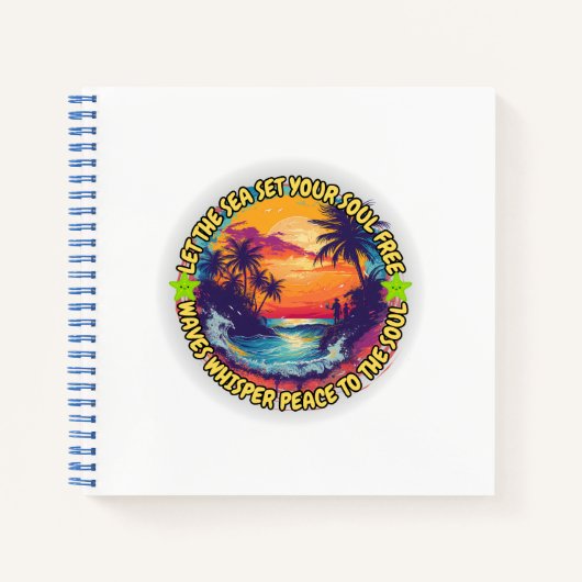 Laat het Zee je ziel bevrijden Notitieboek (Voorkant)