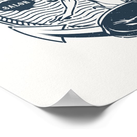 Laat het Zee u vrij plaatsen Poster (Hoek)