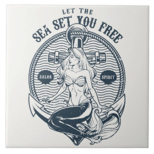 Laat het Zee u vrij plaatsen Tegeltje
