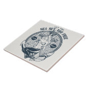 Laat het Zee u vrij plaatsen Tegeltje (Zijkant)