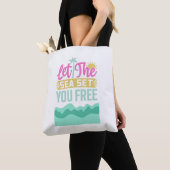 Laat het Zee u vrij plaatsen Tote Bag (Dichtbij)