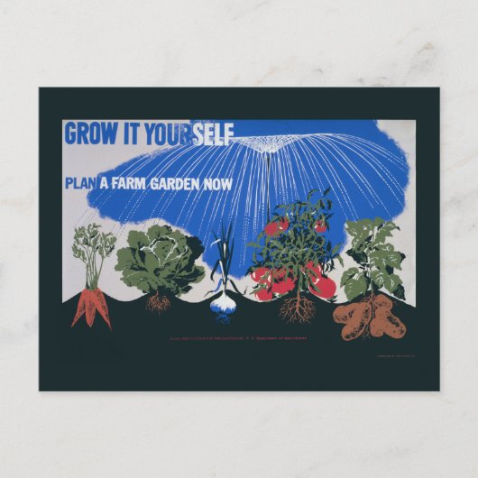 Laat het zelf groeien briefkaart (Voorkant)