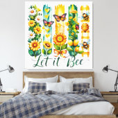 Laat het zijn canvas afdruk (Insitu (Slaapkamer))