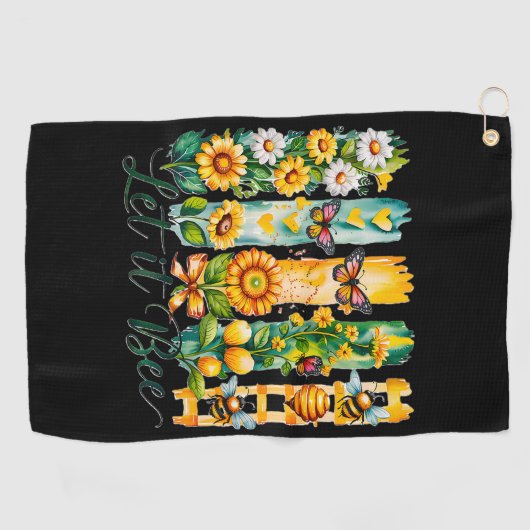 Laat het zijn golfhanddoek (Horizontaal)