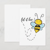 Laat het zijn, motivatie citeert handtekening T-sh Bedankkaart (Voorkant / Achterkant)