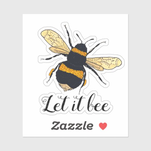 Laat het zijn sticker (Vel)