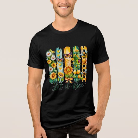 Laat het zijn Tri-Blend shirt (Voorkant)