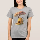 'Laat het zijn' Tri-Blend Shirt (Voorkant)