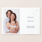 Laat het Zilveren sneeuwen Kerstmis van de Folie Kaarten (Binnen)