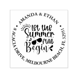 Laat het zomerplezier beginnen  zelfinktende stempel